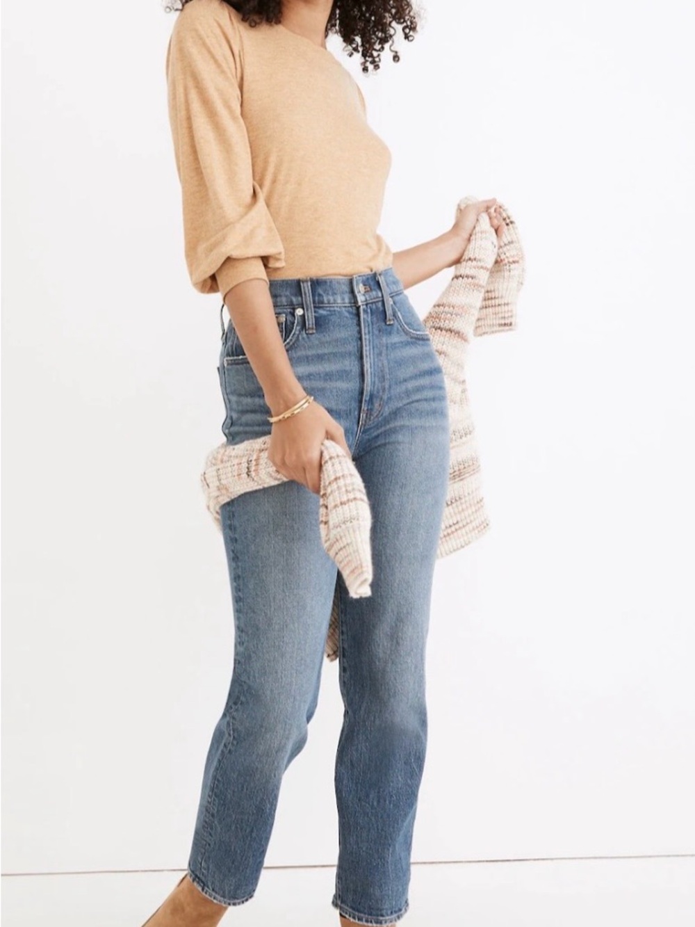 Madewell High-Rise Straight-Leg Jeans in Medium Blue Wash